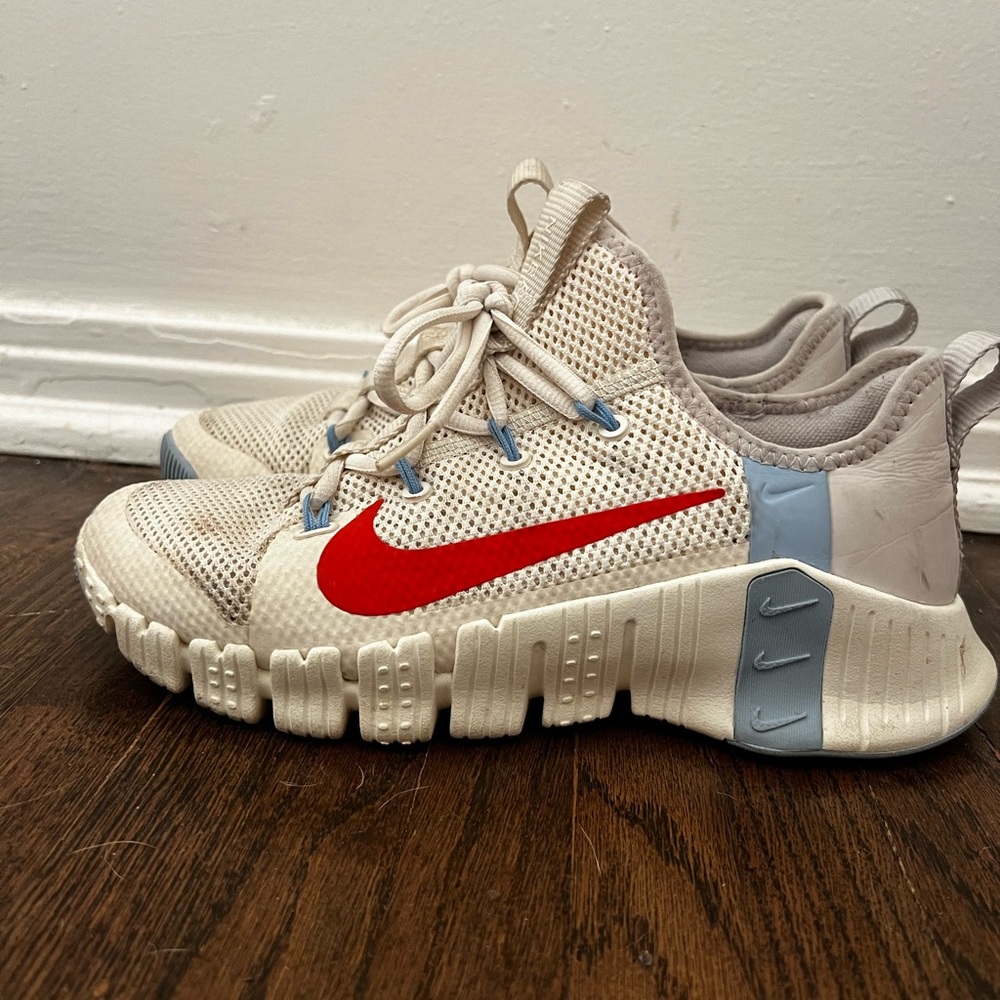 Nike Free Metcon 3 Pale Ivory Sz 7.5 - Picture 3 of 5